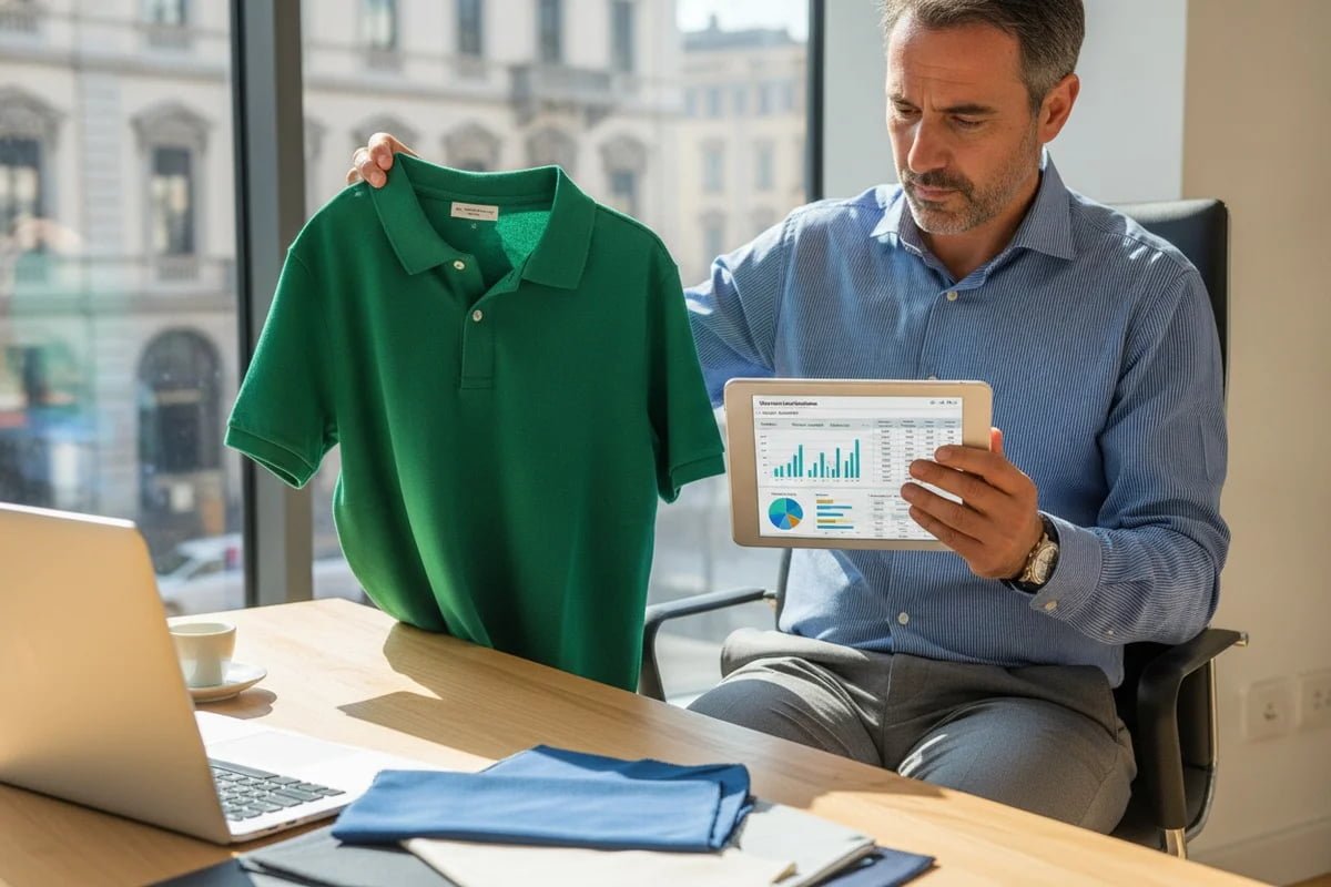 Evaluating supplier delivery capabilities for custom cotton promotional t-shirts for business events (ID#1)